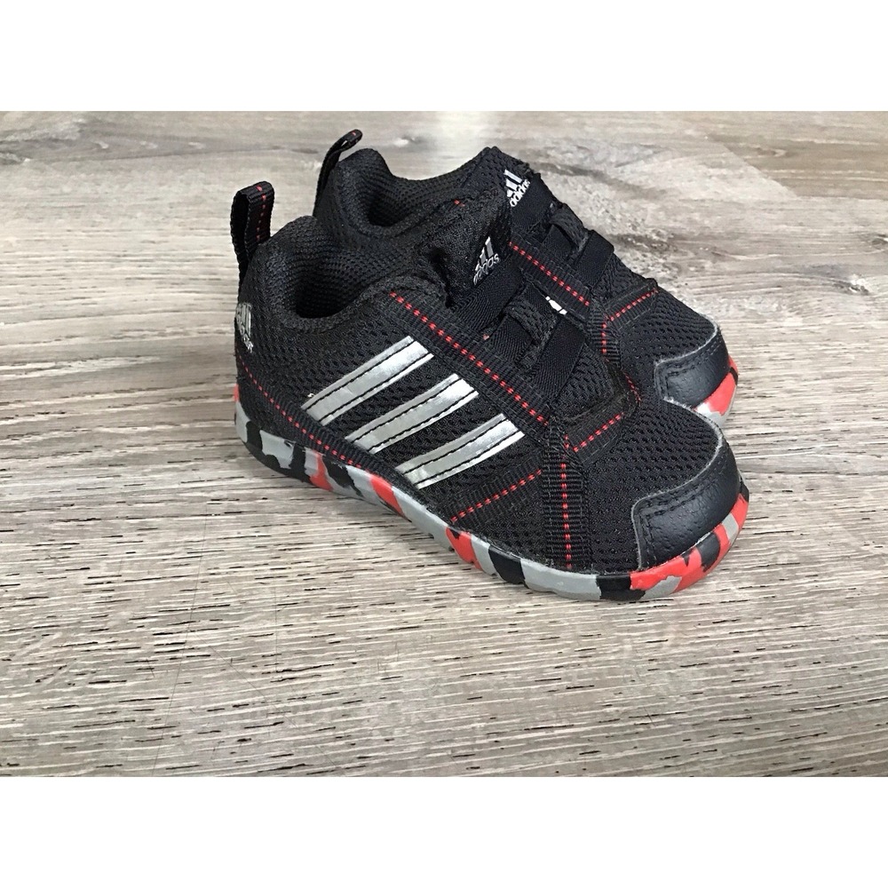 Adidas Toddler Baby Size 5 5K Slip On Shoes Sneakers M19032 Black